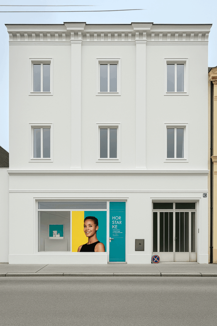 Fassade nach Sanierung 2026 (Schaubild)